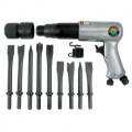 Mountain #MTN7330 250 mm Long Barrel Air Hammer with 9 Piece Chisel Set